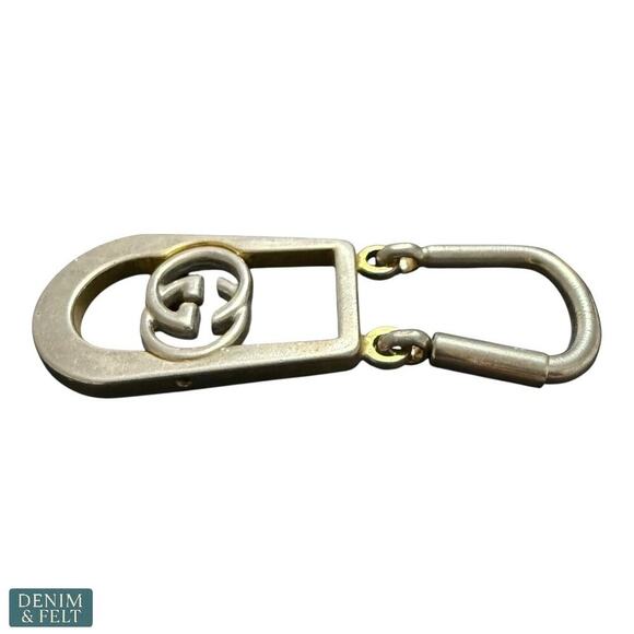 Gucci G. Gucci Vintage Italy Silver-Tone Logo Keyring Bag Charm - Picture 6 of 11